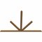 Ekena Millwork Saratoga Timber Gable Bracket, Western Red Cedar, 84"W x 56"H x 1 1/2"D x 3 1/2"F, 16/12 Pitch GBW084X56X0204SAR00SWR - alternate 2